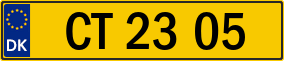 Trailer License Plate
